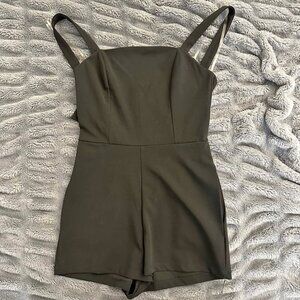 Black short romper